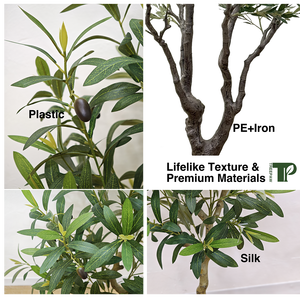 2025 Chất lượng cao 7ft nhân tạo Olive <span class=keywords><strong>Tree</strong></span> nhựa có thể tháo rời cảnh nhà máy cho sinh nhật hoặc phục sinh bán hàng trực tiếp - Product Image 3