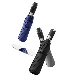 Factory <b>Umbrella</b> Automatic Business Men's Large Double Three-fold Non-folding Second Collection Memory Patch Sunshade <b>Umbrella</b> - Product Image 1