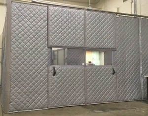 Acoustic grey PVC cách âm chăn tạm thời ngoài trời giảm tiếng ồn rào cản cho các trang web xây dựng - Product Image 6