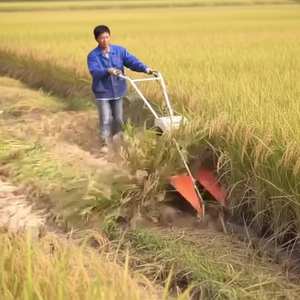Reaper <b>Machine</b> Steerable Cutting <b>Drying</b> Equipment Crop Rice Combine Harvester For <b>Small</b> Farm Use - Product Image 3