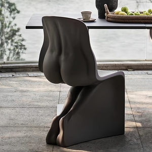 Nordico moderno FRP poltrona: corpo in metallo resistente con lui elegante il suo Design per soggiorno all'aperto o mobili per la casa. - Product Image 4