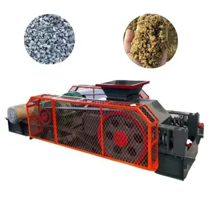 Roller Crusher Model 2PG-300*300 Double Roll Crusher Manufacturer Sand Making Machine Building Stone Production Line River Stone