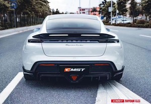Aileron en fibre de carbone personnalisé pour Porsche Taycan, pare-chocs arrière en fibre de carbone personnalisé - Product Image 2