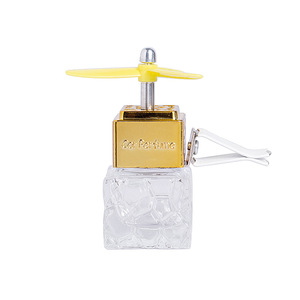 Colgante de botellas de Perfume de vidrio para coche, 7ml, 8ml, 9ml, 10ml, forma cuadrada, difusor de coche, botella de Perfume, difusor colgante vacío - Product Image 4