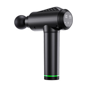 Pistolet de massage intelligent, relaxant musculaire électrique, 12 niveaux de vitesse, moteur sans balais, rechargeable par USB, 5 têtes de massage - Product Image 1