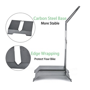 Soporte de Almacenamiento para Bicicleta Ligero y Robusto Nuevo Diseño de Soporte de Piso de Acero Ajustable para Bicicletas de 24-<span class=keywords><strong>29</strong></span> Pulgadas Listo para Estacionamiento Portátil - Product Image 4