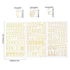 Nuevo diseño dorado holográfico alfabeto inglés Pegatina autoadhesiva vinilo troquelado Logo calcomanía All-Goo Card Paster - Product Image 2