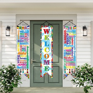 Banderas <span class=keywords><strong>de</strong></span> Boda Rojas con Doble Símbolo <span class=keywords><strong>de</strong></span> Felicidad para Decoración <span class=keywords><strong>de</strong></span> Puerta en Recepciones - Product Image 6