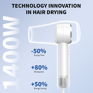 Secador de Pelo Profesional Compacto de Alta Velocidad para Salón con Segundo Nivel de Velocidad, Billones de Iones Negativos, Motor DC, para Uso en Exteriores y Hoteles - Product Image 4