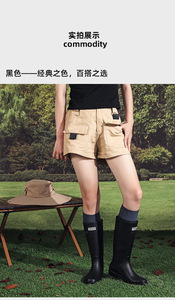 รองเท้าบูทยางกันน้ำลายโลโก้แบบใหม่สำหรับผู้หญิง รองเท้าบูทกันฝนยางธรรมชาติ รองเท้าบูทเวลลิงตันสำหรับผู้หญิง - Product Image 2