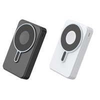 Batterie externe magnétique Li-Polymère OEM 10000mAh - Charge rapide 22,5W, câbles doubles intégrés, chargeur sans fil Type-C 15W, affichage numérique