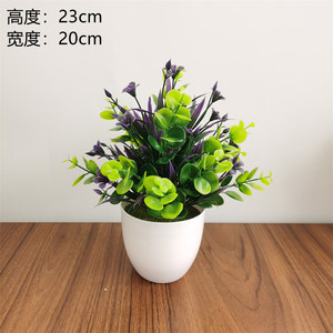 Plantes artificielles en pot, <span class=keywords><strong>Eucalyptus</strong></span>, fausses plantes en Pots, petites plantes de maison pour la végétation intérieure, décoration de table, centre de table - Product Image 5