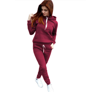 Survêtement <span class=keywords><strong>en</strong></span> molleton éponge pour femme, survêtement de course à pied, pantalon de jogging, sweat à capuche, ensemble de 2 pièces, tendance 2023 - Product Image 1