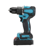 Kit combinado de herramientas eléctricas inalámbricas 4 en 1: taladro, atornillador de impacto, martillo rotatorio, amoladora angular, 2 baterías y cargador para bricolaje, OEM y venta al por mayor