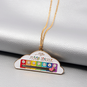 قلادة مضحكة تعبيرية عن المزاج، سلسلة عنق تفاعلية مبتكرة للنساء والرجال، قلادة لطيفة - Product Image 5