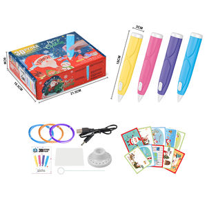 Fournitures de noël décoration cadeaux enfant créatif bricolage Graffiti <span class=keywords><strong>peinture</strong></span> jouets artisanat <span class=keywords><strong>Kit</strong></span> 3D dessin stylo père noël bonhomme de neige motif - Product Image 1