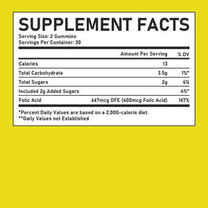 ODM OEM Folic Acid Gummies Immune Support <b>Your</b> Body Needs During Pregnancy and Supports <b>Your</b> Growing Baby's Development - Product Image 3