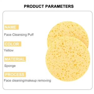 Bán Sỉ Miếng Bọt Biển Trang Điểm Miếng Bọt Biển Đặc Biệt Miếng Bọt Biển Nén Làm Sạch Da Mặt Màu Vàng Để Làm Đẹp Máy Xay Sinh Tố Làm Sạch - Product Image 2