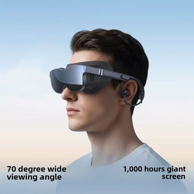 V60 Giant-Screen 3D Gaming Consoles Wireless 70 Degrees FOV 1080P Resolution VR/AR All-in-One Smart Eyewear