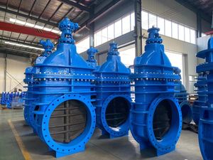 威龙大尺寸12英寸DN300手轮铸铁上升杆BS EN法兰闸阀 - Product Image 4