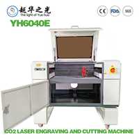 Máquina de Grabado Láser CO2 YH-6040 Nueva para Acrílico, Madera, Contrachapado y Goma, Refrigerada por Agua, con IA, para Vidrio, Piedra, Cuero, DST