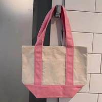 Sac fourre-tout en toile personnalisé avec logo, mini sac fourre-tout réutilisable, petit sac à main, cadeau, sac fourre-tout en toile de coton