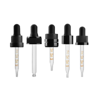 13/415 18/415 20/415 Bouchon compte-gouttes blanc lisse compte-gouttes en plastique blanc avec caoutchouc de pipette pour bouteille en verre de 30ml