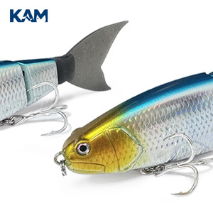 Señuelo Biónico Multiarticulado de Cola Suave Kam Factory, 105g, para Pesca en Alta Mar de Grandes Peces como Salmón <span class=keywords><strong>y</strong></span> Lubina - Product Image 3