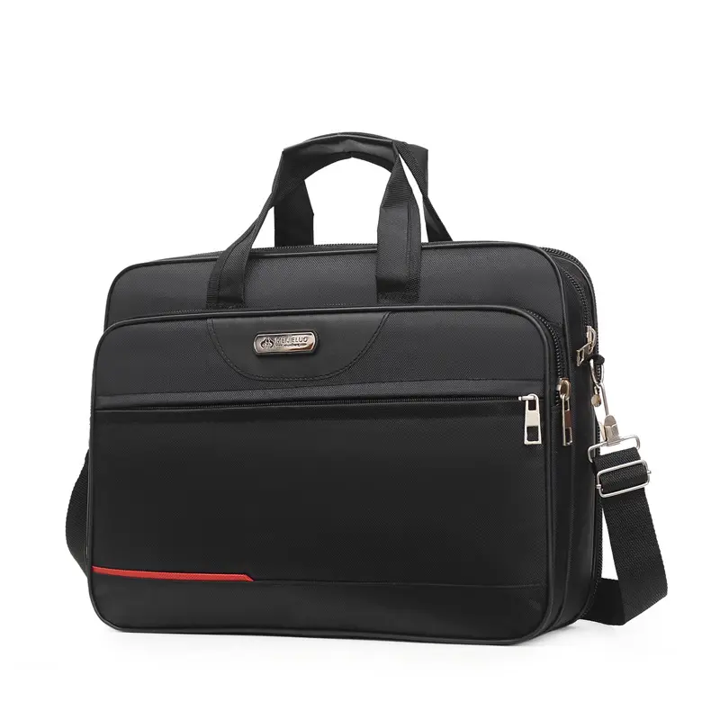 Factory wholesale large capacity men's business briefcase oxford cloth shoulder bag hand tool bag computer bag