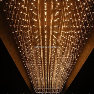 Phong cách hiện đại khu dân cư trang trí hội trường sảnh khách sạn <span class=keywords><strong>LED</strong></span> thép không gỉ Cube Trần Đèn chùm chiếu sáng - Product Image 5