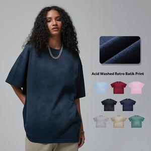 250G Heavyweight Drop Schulter Affe Wash Sun Faded T-Shirt Streetwear Acid Washed Hochwertiges Baumwoll-T-Shirt für Männer - Product Image 2