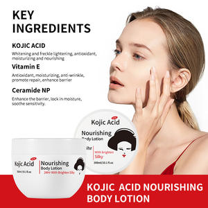 Orgánico Natural Hidrata profundamente el Ácido Kójico Blanqueamiento DE LA PIEL Loción corporal Hidratante Brillante Crema para la piel no grasa - Product Image 4