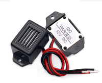 Buzzer mécanique solaire anti-parasites de 23 mm 450 Hz carré pour extérieur 1,2 1,5 3V 6V 9V 12V, répulsif contre les rats, fil de plomb, alarme de sécurité active