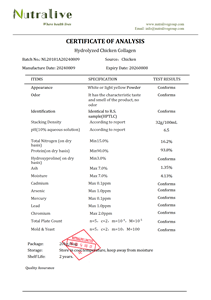 Idrolizzato collagene pollo tipo 2 integratore alimentare produttore all'ingrosso ISO HALAL - Product Image 2