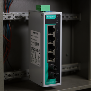 Moxa สวิตช์ EDS-205A-M-ST-T รางดินแบบไม่มีการจัดการ5พอร์ตอีเธอร์เน็ตสวิตช์อุตสาหกรรม24V iee 802.3 - Product Image 3