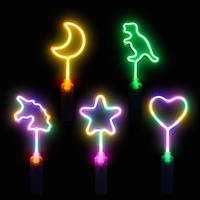 Barra Luminosa de Neón con Forma de Corazón de 10 Pulgadas, Colorida, con 3 Modos de Iluminación Intermitente, Recuerdo para Fiestas, Bodas, Cumpleaños, Conciertos y Eventos