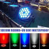 Projecteur LED AOPU Outdoor 18x15w RGBWA 5 en 1 avec zoom pour éclairage de scène disco