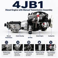 Moteur diesel ISUZUU JMC JAC 4JB1, ensemble moteur-boîte de vitesses, refroidissement par eau, 4 temps, turbo, pour pick-up JX493 ZLQ4