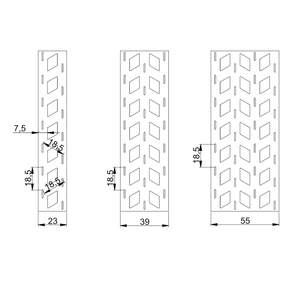 Bande d'acier nickelée à biseau décalé pour packs de batteries au lithium 18650, languette de connexion perforée nickelée - Product Image 3