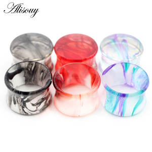 En gros, Tunnels d'<span class=keywords><strong>oreille</strong></span>, Plugs et Dilatateurs en acrylique transparent effet smog, creux et à <span class=keywords><strong>double</strong></span> évasement, Bijoux de piercing corporel - Product Image 2