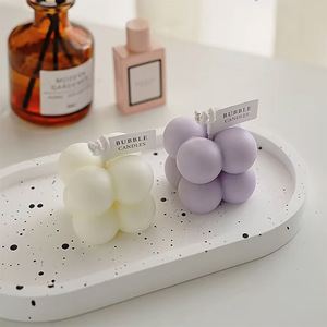 <span class=keywords><strong>Bougie</strong></span> Cubique Artisanale en Cire <span class=keywords><strong>de</strong></span> Soja Youlun, Motifs <span class=keywords><strong>de</strong></span> Petites Fleurs Mignonnes, pour Mariages, Anniversaires et Usage Quotidien en Gros - Product Image 3