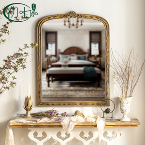 Espejo Decorativo Redondo Estilo Corte, Bronce Shabby Chic, Hecho a Mano, para Dormitorio o Vestidor - Product Image 3