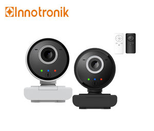 Innotronik HD التركيز البؤري التلقائي 1080P فيديو على جهاز كمبيوتر شخصي تتبع السيارات AI كاميرا ويب الاجتماعات الصفية مكالمة فيديو كاميرا ويب ميكروفون الميكروفون