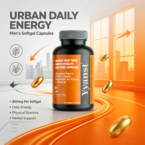 Complément Herbal Horny Goat Weed pour la Vitalité Masculine – Gélules Souples 90 unités – Soutient la Vitalité Quotidienne et la Force Physique pour Hommes Actifs - Product Image 4