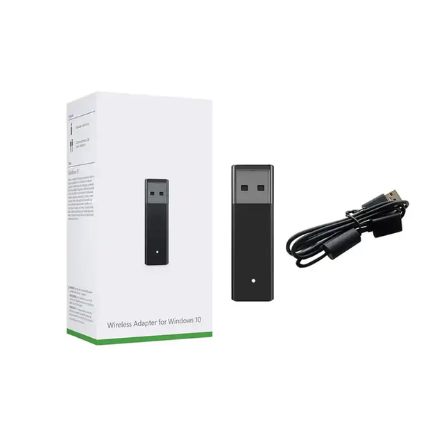 Wireless USB Receiver for Xbox One Controller 2nd Generation Adapter for Windows PC 10 Laptops Gamepad Adaptor