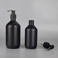 Bouteille Pompe Vide en Plastique PET 300ml/500ml pour Cosmétiques, Shampoing, Lotion, Crème Visage et Soin de la Peau, avec Impression Sérigraphique et Couleur Personnalisée, Vente en Gros