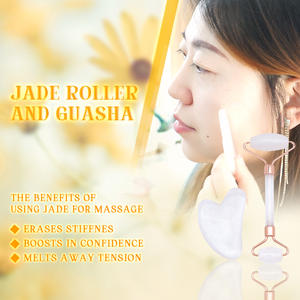 Natural 100% hecho a mano <span class=keywords><strong>Gua</strong></span> <span class=keywords><strong>Sha</strong></span> herramientas de masaje de raspado cuarzo rosa <span class=keywords><strong>Gua</strong></span> <span class=keywords><strong>Sha</strong></span> Set - Product Image 2