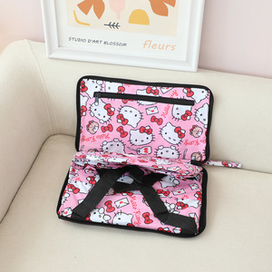 Sac de voyage unisexe léger en tissu Oxford pliable de grande capacité Valise à fermeture éclair à la mode Motif de lettres Duffel suspendu - Product Image 2