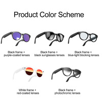 Lunettes intelligentes IP65 avec caméra 8MP W611 Traduction intelligente par IA Appel BT Transfert vidéo Enregistrement Lunettes de soleil