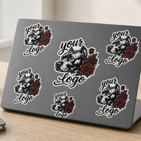Autocollants personnalisés avec logo de marque, autocollants de style tatouage imperméables, autocollants vintage imprimés sur mesure, autocollants en vinyle avec logo animal ou crâne